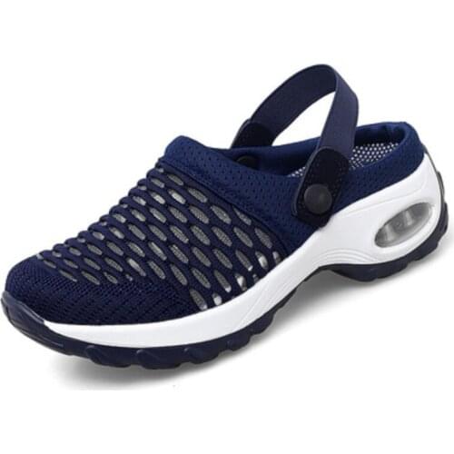 2021 New Women Shoes Casual Increase Cushion Sandals Non-slip Platform Sandal For Women Breathable Mesh Outdoor Walking Slippers
