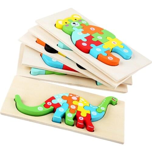 Early Education Three-dimensional Jigsaw Puzzle Building Block Learning Cognitive Make-up Puzzle Intelligence Development Toy