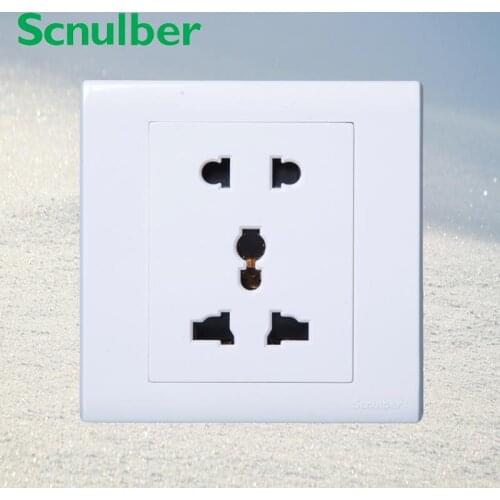 2pin US and 3 pin AU universal multi funcational EU wall switch 5 poles socket outlet