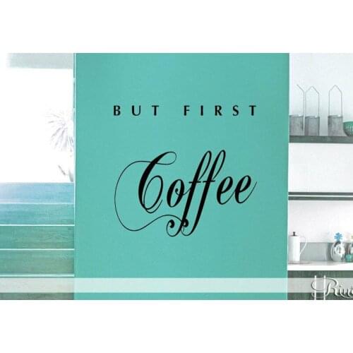 Restaurant coffee shop vinyl sticker kitchen restaurant home decoration wall stickers can be customized slogans CF28