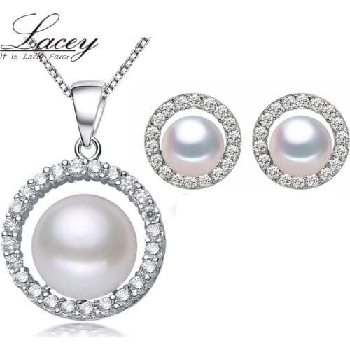 Natural real pearl jewelry sets 925 silver vintage jewelry sets wedding,fine bridal earrings jewelry sets for women girls gift