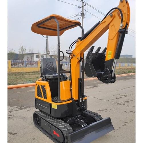 Earth moving machinery 1ton micro digger mini excavator with free bucket for sale