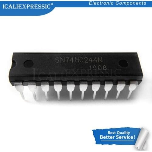 10PCS SN74HC244N DIP20 SN74HC244 DIP 74HC244N 74HC244 HD74HC244P DIP-20
