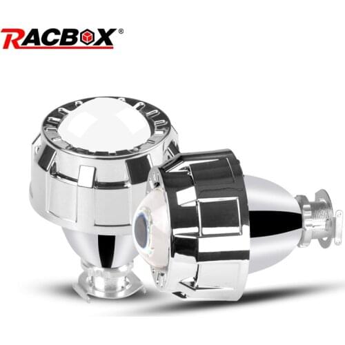 2.0 inch HID Bi-Xenon Projector Lens Sliver shroud H4 H7 Adapter Lamp For Retrofit Car Headlight Use H1 Led bulb