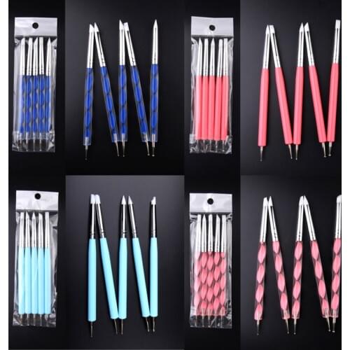 5 Pcs Dual Ended Rubber Pen Clay Modified Pens Rubber Wax Pencil DIY Art Manual Pottery Clay Tools High Quality