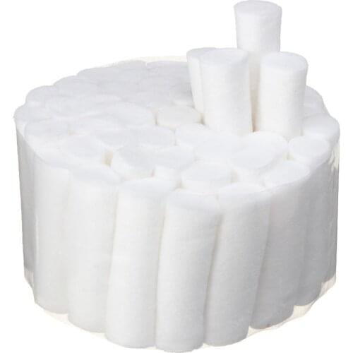 50Pcs/Roll Disposable Cotton Rolls Clinic Dental Treatment Absorbent Medical Supplies Teeth Whitening Product