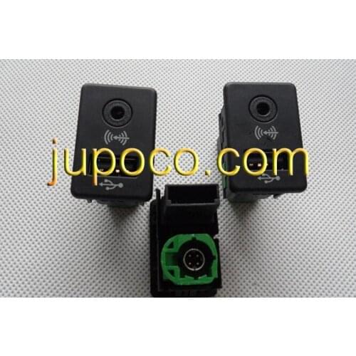 FREE SHIPPING OEM 2 IN 1 USB AUX Switch for RCD510 RNS510 RNS315 RCD500 RNS300 RCD300 RCD200 GOLF MK6 JETTA MK5 Sagitar Vento