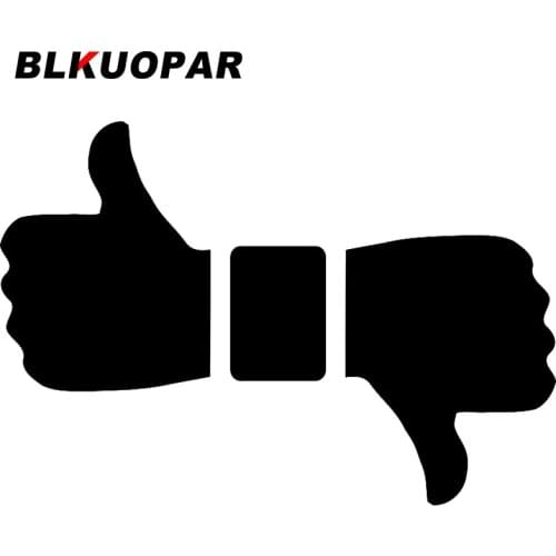 BLKUOPAR for Converting Down Thumbs Up Down Logo Car Stickers Creative Decals Trunk Campervan Waterproof Occlusion Scratch Decor