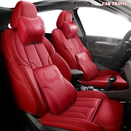 CARTRAVEL Custom Leather car seat covers For SKODA Yeti KODIAQ Octavia Superb Fabia Rapid KAROQ KAMIQ Automobiles Seat Covers