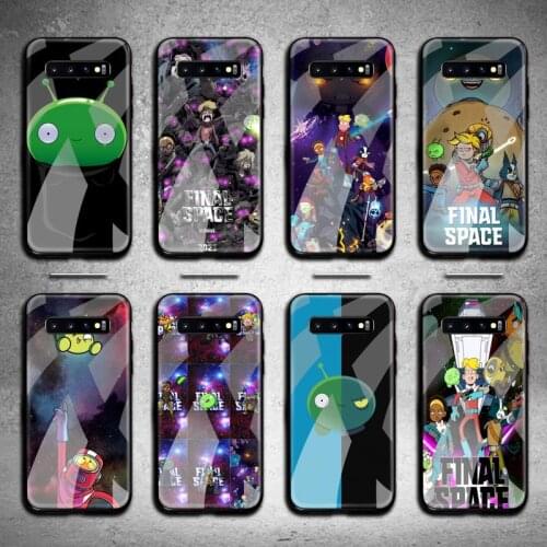 TV Spaces cartoon Final Phone Case Tempered Glass For Samsung S20 Plus S7 S8 S9 S10 Note 8 9 10 Plus