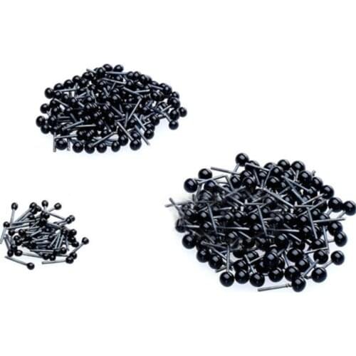 Wholesale 100pcs/set Glass Eyes 2/3/4mm Needle Felting Teddy Bears Dolls Animals Black Eyes Dolls Accessories