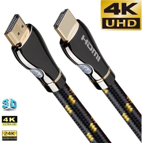 HDMI Cable 4K 60Hz HDMI to HDMI V2.0 gold plated Audio Video Cable for Xiaomi Mi Box Samsung LG TCL TV UHD FHD 3D XBOX PS5 PS4