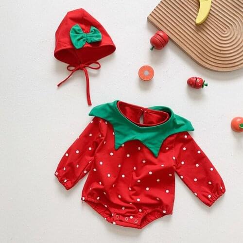New 2021 Newborn Infant Baby Girls Dot Bowknot Rompers Clothing Spring Kids Cute Girl Long Sleeve Rompers Clothes