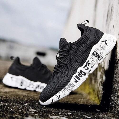 Damyuan Running Shoes 2020 Summer Fashion Mens Non-Leather Casual Breathable Sneakers Comfortable Zapatos De Hombre Big Size 46