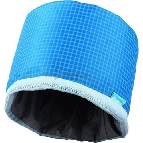 Sky blue Hair Mask Baking Oil Cap Practical Security Heating Steam Hair Care SPA Hairdressing Hair Mask heating tool