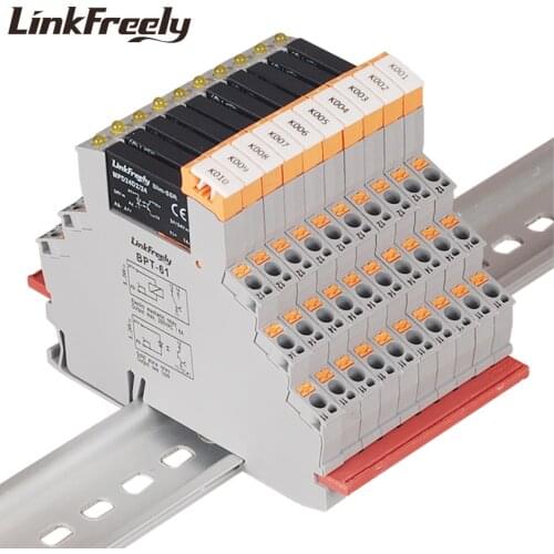 MPD24D2/24BPT 10pcs Smart Auto DC DC SSR Solid State Relay Din Rail 24V DC 2A Plug-in Spring Voltage Relay Switch Module & Board