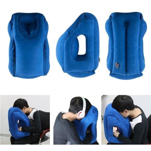 Travel pillow Inflatable pillows air soft cushion trip portable innovative products body back support Foldable blow neck pillow
