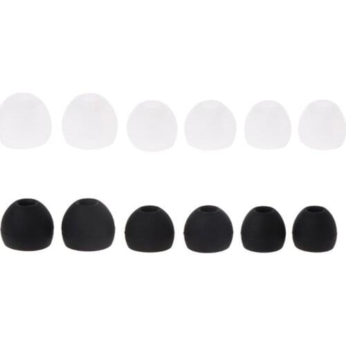 New 6 Pairs(S/M/L) Soft Silicone Replacement Eartips Earbuds For Earphone Headphone