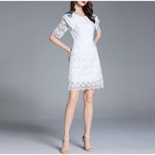 2021 Summer New stylesalt Sweet Dress Female Foreign Style Reduced Age And Thin White Skirt Woemn Summer Cotton ComfortableY-55