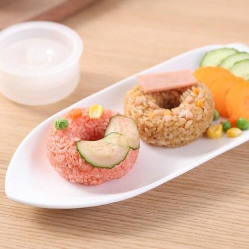 NEW DIY Sushi Mold Donut-shaped Rice Ball Mold Round Sushi Mold Household Rice Bento Sushi Set Kitchen Bento Accessories