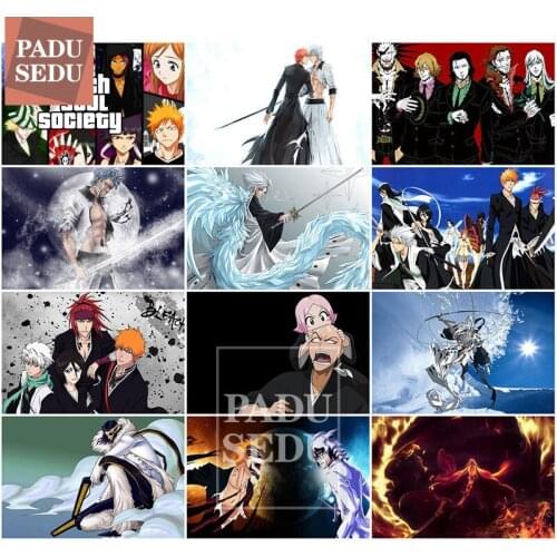 Home Decor Poster 5d Diamond Painting Crystal Full Round Japanese Anime BLEACH Daimond Mosaic Paintings Embroidery Gifts For Men