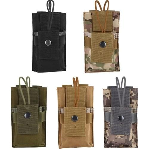2019 New Outdoors Army Fans CR152 Walkie-talkie Package Outdoors Tactic MOLLE Camouflage Packet More Function Pocket