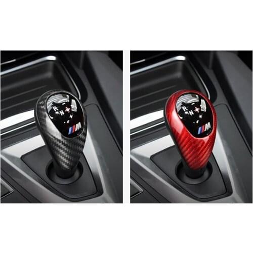 QDAEROHIVE Car Styling Carbon Fiber Gear Shift Knob Cover Control Handle For BMW M2 F87 M3 F80 M5