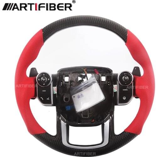 100% Real Carbon Fiber Steering Wheel for Land Rover Discovery,Range Rover,Evoque,SVR,Defender,Velar