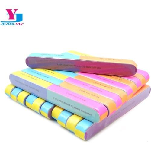 7 Side Nail Buffer Emery Board 50Pcs Nail Sanding Files Block Manicure DIY Sanding Buffing Nail Polisher Lima De Uñas Salon Use