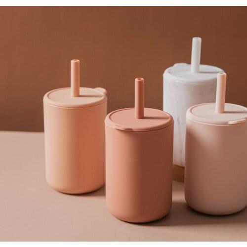 150mL Silicone Baby Cup Snacks Bottle Drinkware Feeding Solid Tableware Toddlers Dishes For Baby Bowl Waterproof Sippy Cup