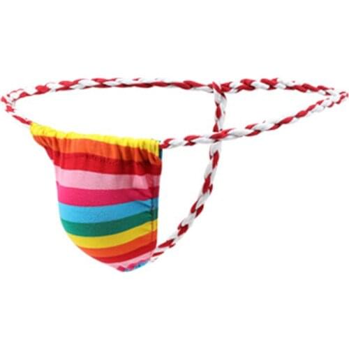 Gay Thong G-string Jockstrap Penis Pouch Underwear String Homme Fundoshi Weave Rope Thongs Japanese Sumo Tanga Hombre Panties