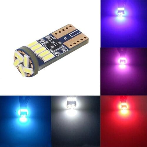 1PC 12V 0.72W T10 15SMD LED Car Signal Lamp Width Lamp License Plate Lamp Energy Saving Low Power Consumption Easy Installation