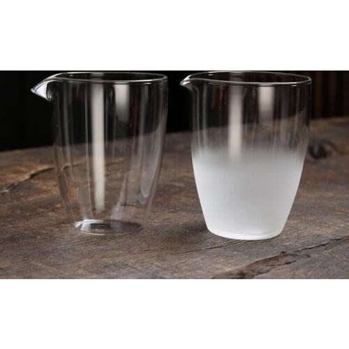 Japanese-style Heat-resistant Glass Tea Infusers Creative Transparent Tea Pitcher Office Kung Fu Chahai Glass Tea Cup Drinkware