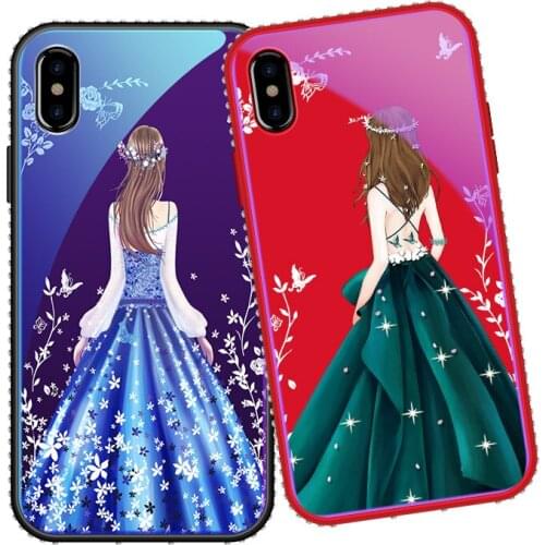 LS ultra thin soft tpu cover for iPhone 5 6 7 8 plus XR X case iphone xs max tempered glass protective cover for full protection