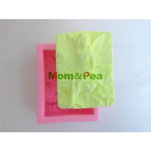 Mom&Pea 0353 Free Shipping Spirit Silicone Soap Mold Cake Decoration Fondant Cake 3D Mold Food Grade Silicone Mould