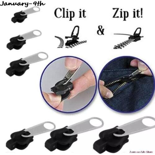 12 Stks/set Instant Zipper Universal Instant Fix Rits Reparatie Kit Vervanging Zip Slider Tanden Rescue Nieuwe Ontwerp Naaien