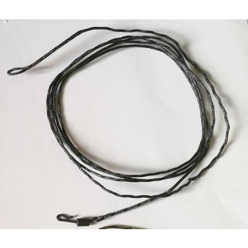 2PCS x Wise Tackle Black Lead Core Leaders- With Quick Change Swivles-Length 100CM-Fit Safety Lead Clips-45 LB for Carp Fishings