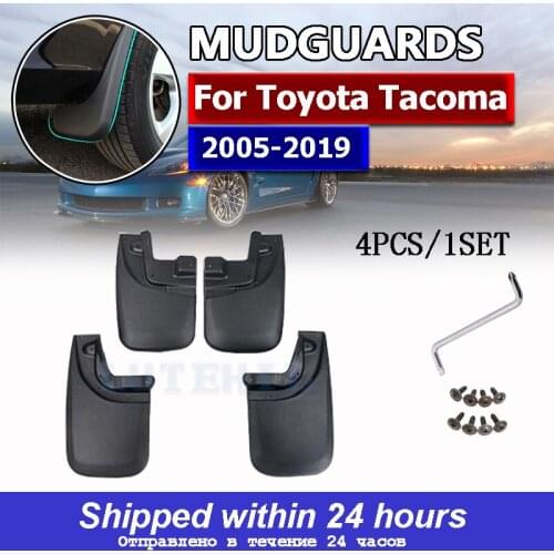 4Pcs Mud Flaps Splash Guards For Toyota Tacoma 2005-2019 Front and Rear Mudguards