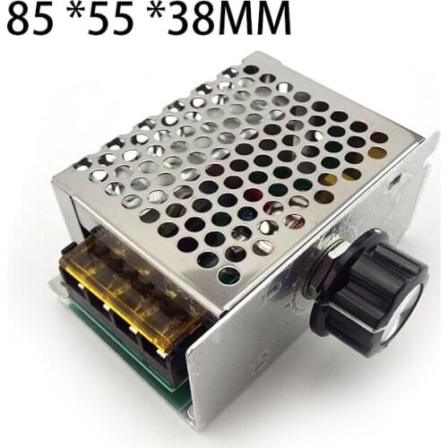 4000W 220V AC SCR Voltage Thermostat Regulator Dimmer Electric Motor Speed Controller Electronic Volt Thermostat Regulator