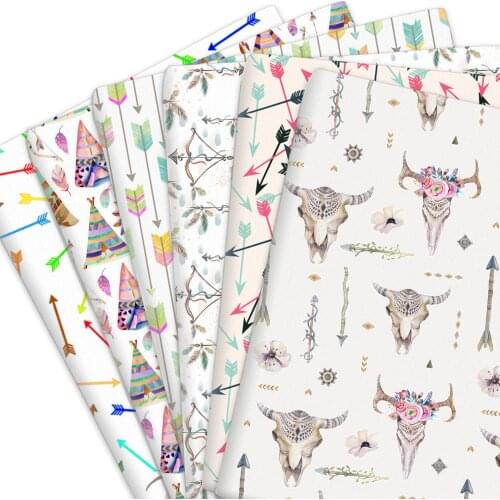 50*145cm Arrows Tent Cow 100% Pure Or Polyester Cotton Or Satin Sewing Patchwork Quilt Material Fabric Needlework Cloth