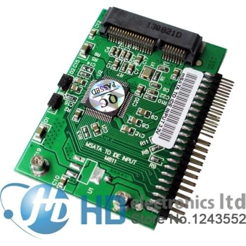 Free shipping mini PCI-e msata SSD to IDE 1.8 inch 3.3V 44pin Adapter Card msata PCI Express Sata Converter For Laptop Notebook