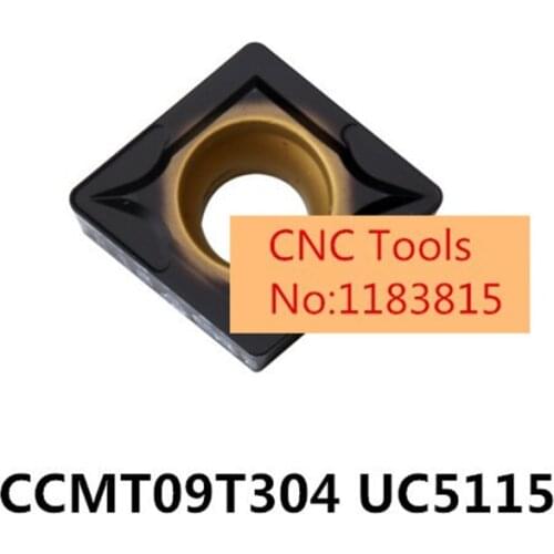 CCMT09T304 UC5115/CCMT09T308 UC5115. cutting blade, turning tip,Suitable for SCLCR SCKCR SCBCR SCMCN Series Lathe Tool