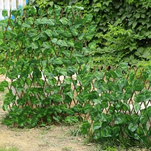 Wood Cloth Artificial Green Plants Outdoor Garden Simulation Decorative Hedge Fence Leaves Home Decoration