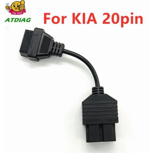 For KIA sportage Diagnostic Cable OBD 20 pin to OBD 2 16pin Car Diagnostics Adapter 20 pin for KIA 20pin OBD2 Car Connector
