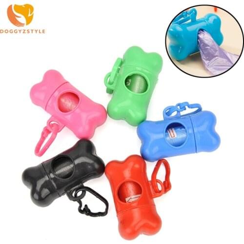 1PC DOG POOP DISPENSER Dog Poop Bag Bone Dispenser Case Pet Waste Bags Pooper Scooper Dog Bags Products For Dogs Eco-Friendly
