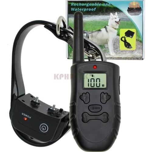 IP67 Fully Waterproof Remote Dog Training Collar With TPU Belt and Rechargeable Electronic Collar for 1 Dog