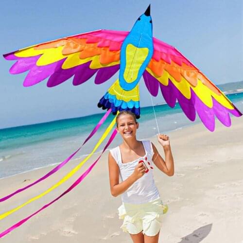 2021 1.8m Plaid Cloth Phoenix Kite Large Size Easy to Fly Plaid Cloth Cute Realistic Animal Flying Bird Kite for Adult Children