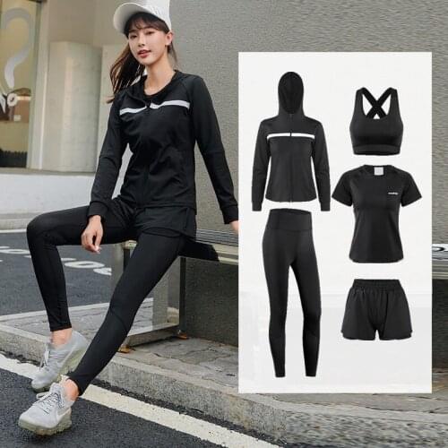 Two Piece Set Women Yoga Yoga Clothes Womens Autumn Winter Sports High Red Fashion Running Conjuntos De Mujer Ensemble Femme