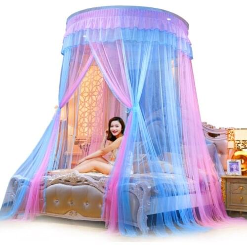 Summer Mosquito Net 1.8m Bed Installation Household 2.0x2.2 Dome Foldable Curtains Mosquito Repellent Tent Bed Canopy