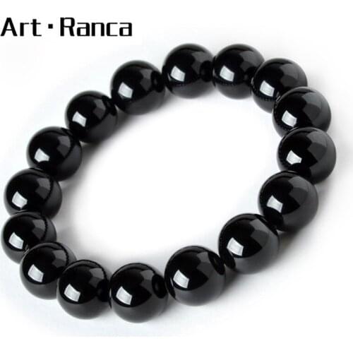 Natural Black Seal Gem Fashion Fashion Bracelet Magic Crystal Energy Bracelet